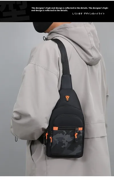 Waterproof Lightweight Multi-layer Multicolor Minimalism Crossbody Bag Waist Bag