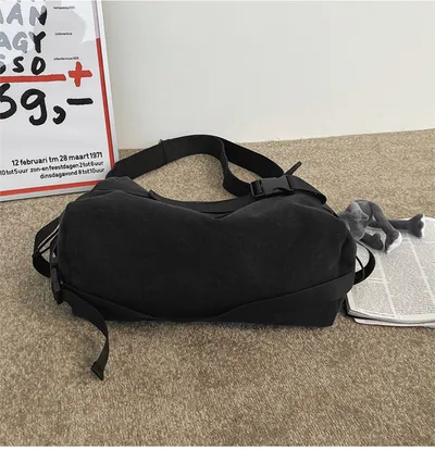 Men's Large Capacity Simple Messenger Casual Student Book Shoulder Boys Shoulder Bag