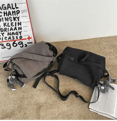 Men's Large Capacity Simple Messenger Casual Student Book Shoulder Boys Shoulder Bag