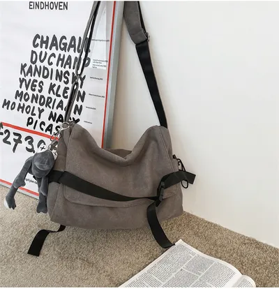 Men's Large Capacity Simple Messenger Casual Student Book Shoulder Boys Shoulder Bag