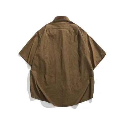 Japanese Trendy Fashion Leisure Washed-out Shirt