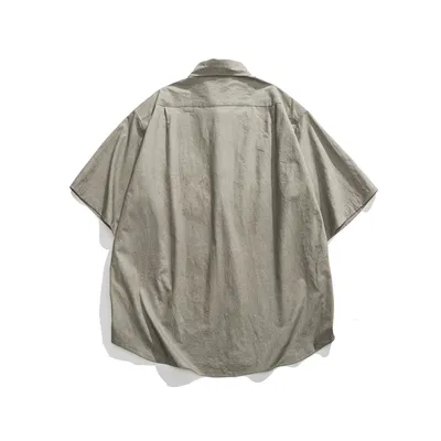 Japanese Trendy Fashion Leisure Washed-out Shirt