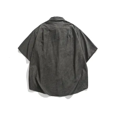 Japanese Trendy Fashion Leisure Washed-out Shirt