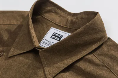 Japanese Trendy Fashion Leisure Washed-out Shirt