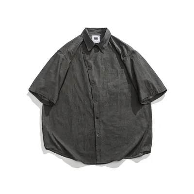 Japanese Trendy Fashion Leisure Washed-out Shirt