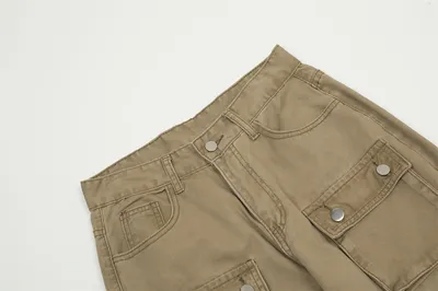 Fashion Punk Old Washing Overalls Men