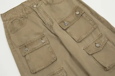 Fashion Punk Old Washing Overalls Men
