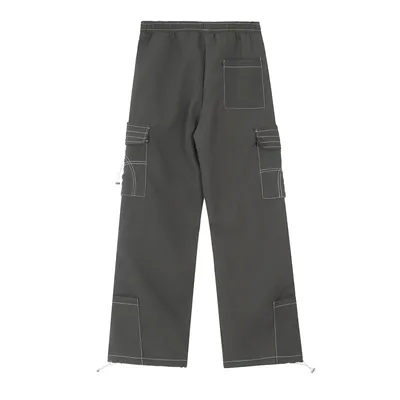 Fashion Personality Topstitching Overalls Men