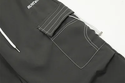 Fashion Personality Topstitching Overalls Men