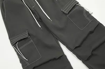 Fashion Personality Topstitching Overalls Men