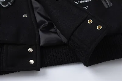Machine Embroidery Baseball Uniform Jacket Male