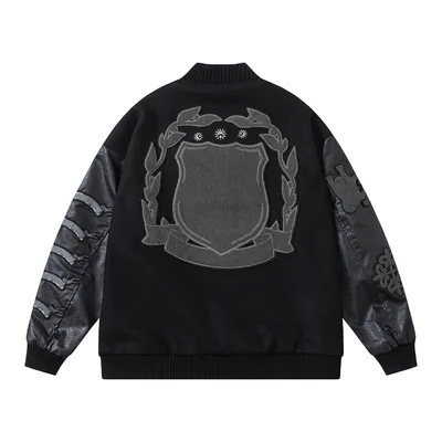 Machine Embroidery Baseball Uniform Jacket Male
