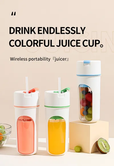 Kitchen Electric Juicer USB Charging Wireless Juices Blender Fruit Orange Mixer Squeezer Machine Ice Crush Cup Food Processor