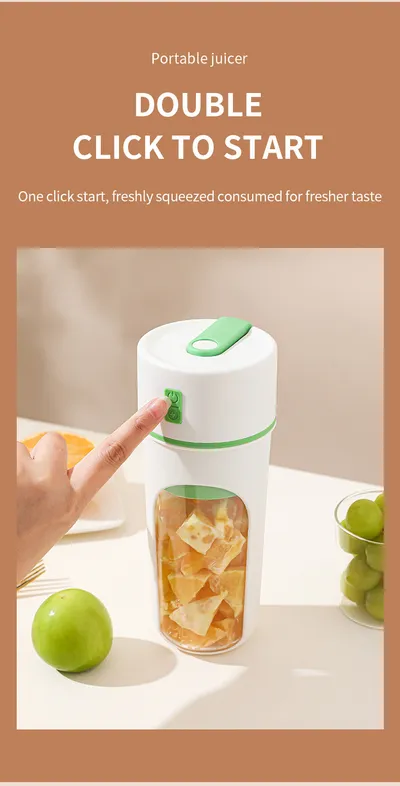 Kitchen Electric Juicer USB Charging Wireless Juices Blender Fruit Orange Mixer Squeezer Machine Ice Crush Cup Food Processor