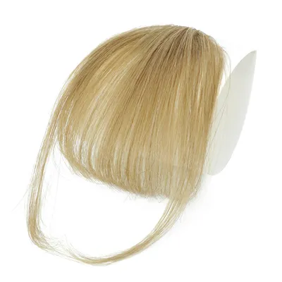 Women's Air Natural Forehead Invisible Seamless Hair-free Seam Full Real Bangs Wig Set