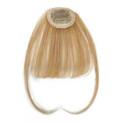 Women's Air Natural Forehead Invisible Seamless Hair-free Seam Full Real Bangs Wig Set