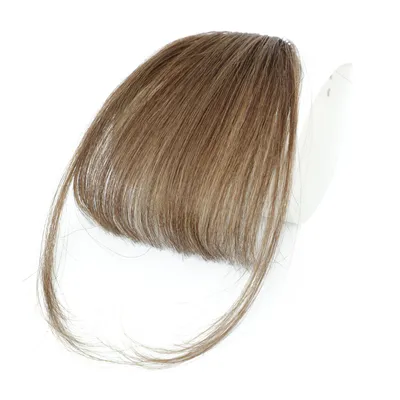 Women's Air Natural Forehead Invisible Seamless Hair-free Seam Full Real Bangs Wig Set
