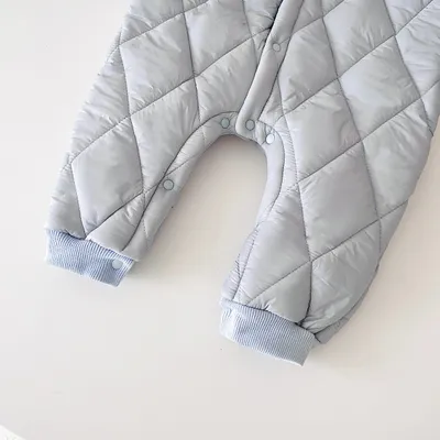 Warm Out Thickened Fleece-lined Baby Jumpsuits