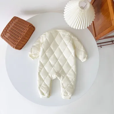 Warm Out Thickened Fleece-lined Baby Jumpsuits