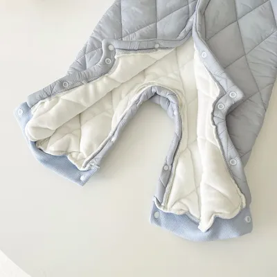Warm Out Thickened Fleece-lined Baby Jumpsuits
