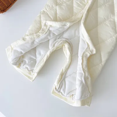 Warm Out Thickened Fleece-lined Baby Jumpsuits