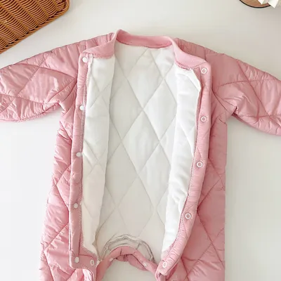 Warm Out Thickened Fleece-lined Baby Jumpsuits