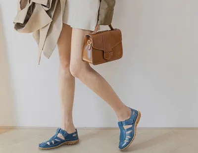Handmade Vintage Leather Sandals Comfortable Soft Sole Mom Shoes