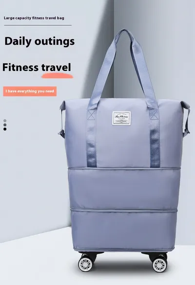Universal Wheel Expandable Luggage Oversized Capacity Travel Bag