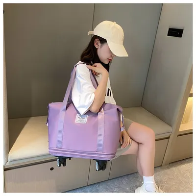 Universal Wheel Expandable Luggage Oversized Capacity Travel Bag