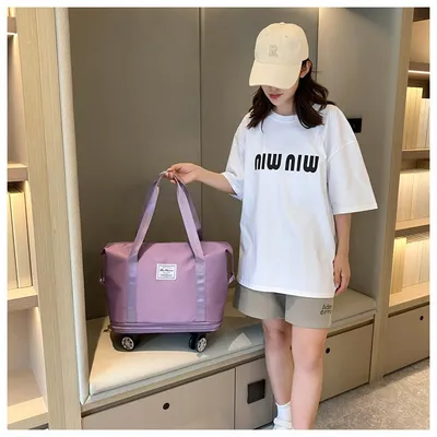 Universal Wheel Expandable Luggage Oversized Capacity Travel Bag