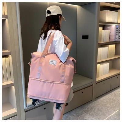 Universal Wheel Expandable Luggage Oversized Capacity Travel Bag