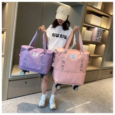 Universal Wheel Expandable Luggage Oversized Capacity Travel Bag