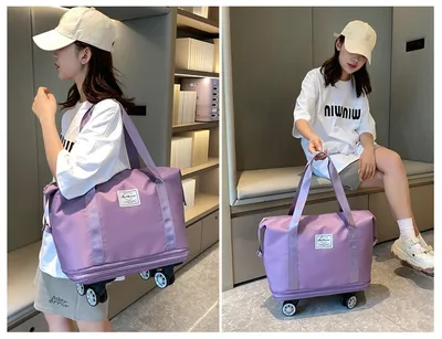 Universal Wheel Expandable Luggage Oversized Capacity Travel Bag