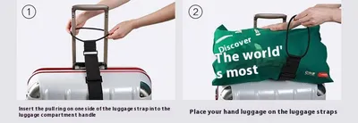 Luggage Packing Belt Travel Bag Fixed Elastic String Ratchet Tie Down