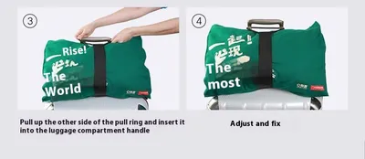 Luggage Packing Belt Travel Bag Fixed Elastic String Ratchet Tie Down