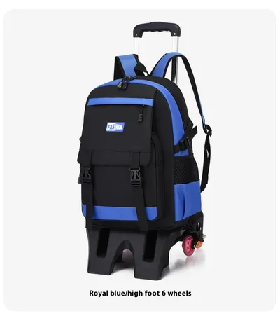 Leisure Primary School Student Large Capacity Pull Rod Backpack