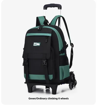 Leisure Primary School Student Large Capacity Pull Rod Backpack