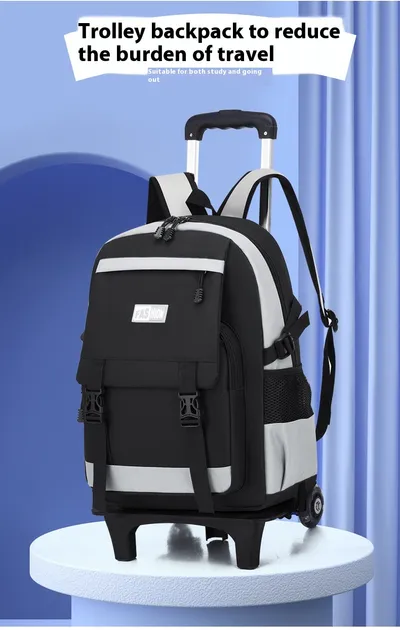 Leisure Primary School Student Large Capacity Pull Rod Backpack