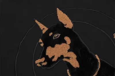 Doberman Pinscher Embroidered Short Sleeve Men
