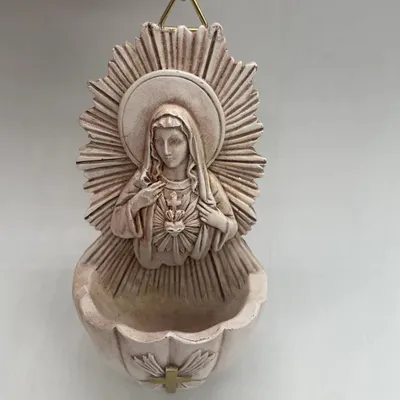 Home Christmas Jesus Maria Keys' Box Storage Resin Crafts Sculptured Ornaments Wall Hanging