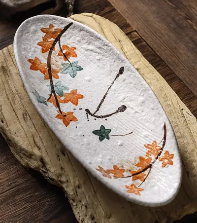 Creative Cuisine Sashimi Sushi Plate Ceramic Tableware