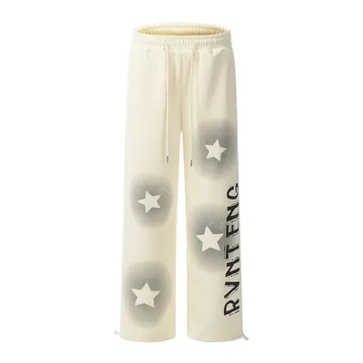 Five-pointed Star Inkjet Printing Trousers Men Fashion Brands