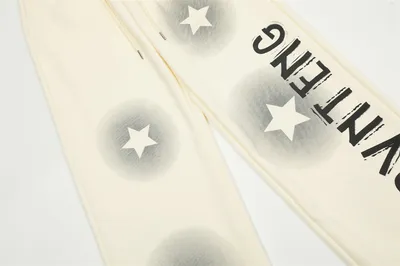 Five-pointed Star Inkjet Printing Trousers Men Fashion Brands
