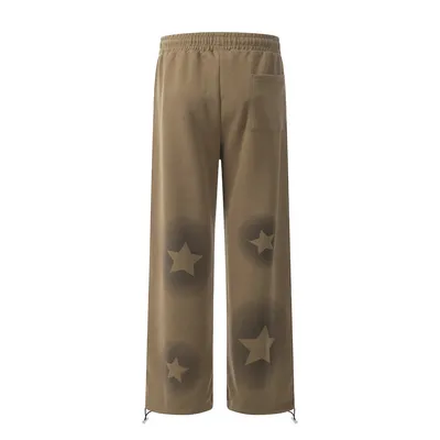 Five-pointed Star Inkjet Printing Trousers Men Fashion Brands