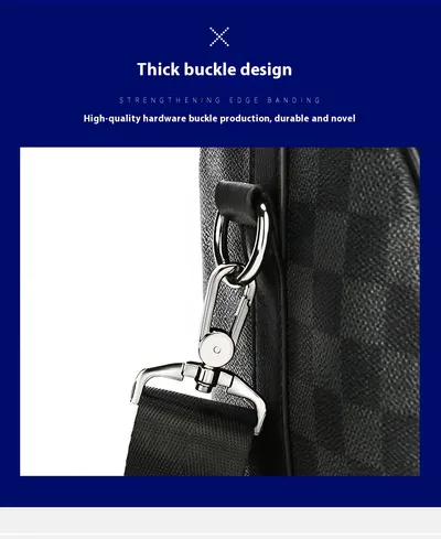 Large Capacity Short Distance Crossbody Bag Korean Plaid Travel Handbag