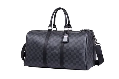 Large Capacity Short Distance Crossbody Bag Korean Plaid Travel Handbag