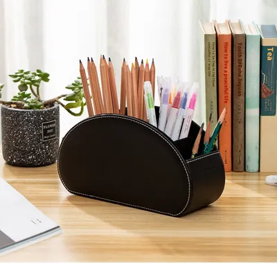 Household Supplies Remote Control Storage Box Of Leather