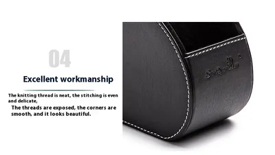 Household Supplies Remote Control Storage Box Of Leather