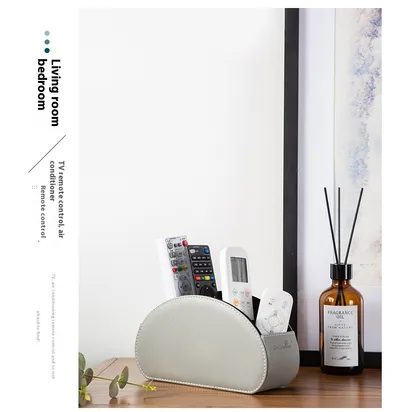 Household Supplies Remote Control Storage Box Of Leather