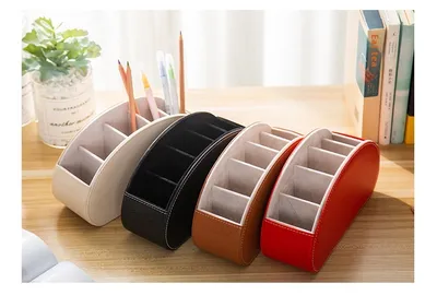 Household Supplies Remote Control Storage Box Of Leather